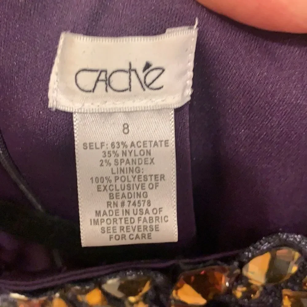 Purple stone front dress 👗 - Picture 16 of 16